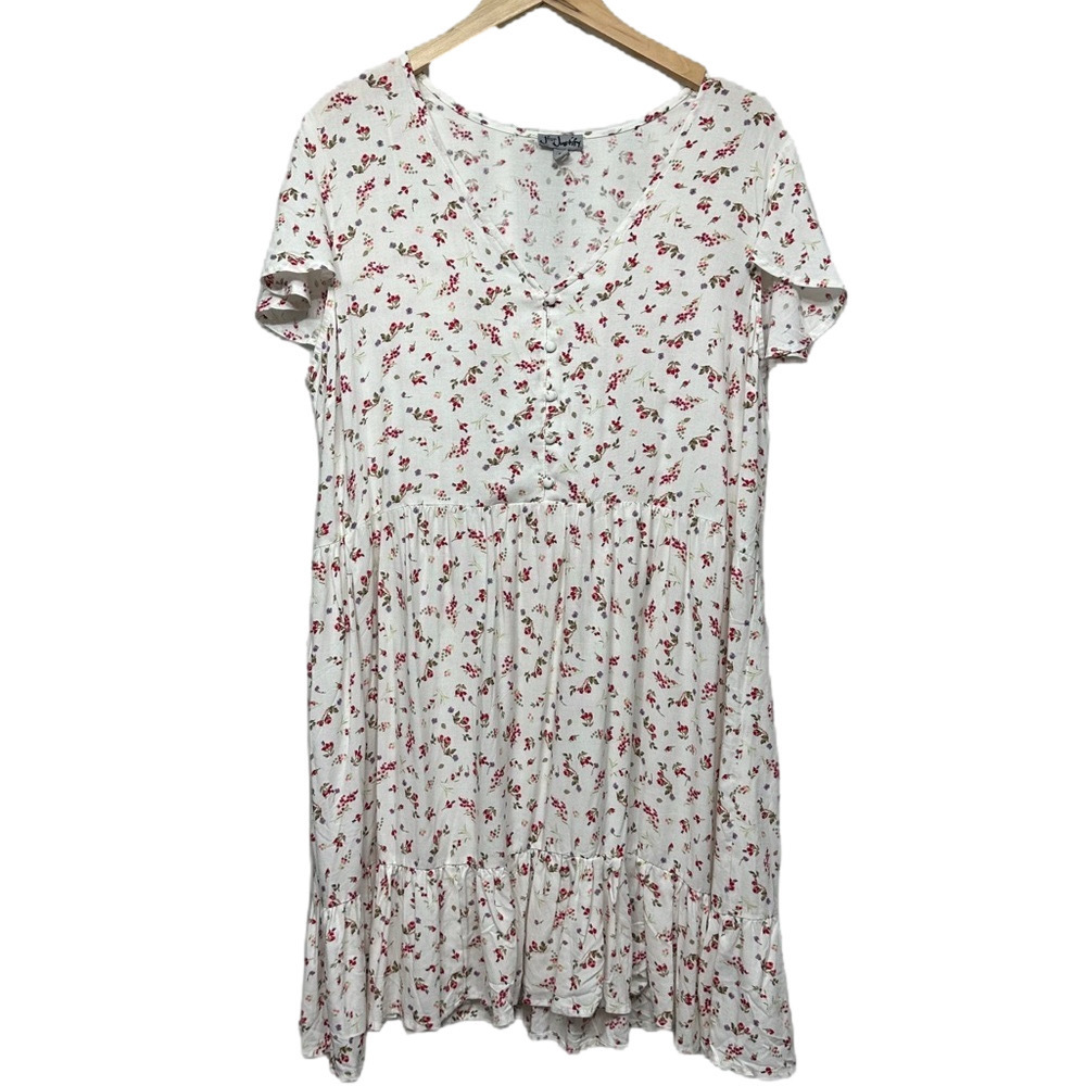J for Justify Floral Dress 1X Boho Cottagecore Country Western Style Dress - Picture 4 of 16